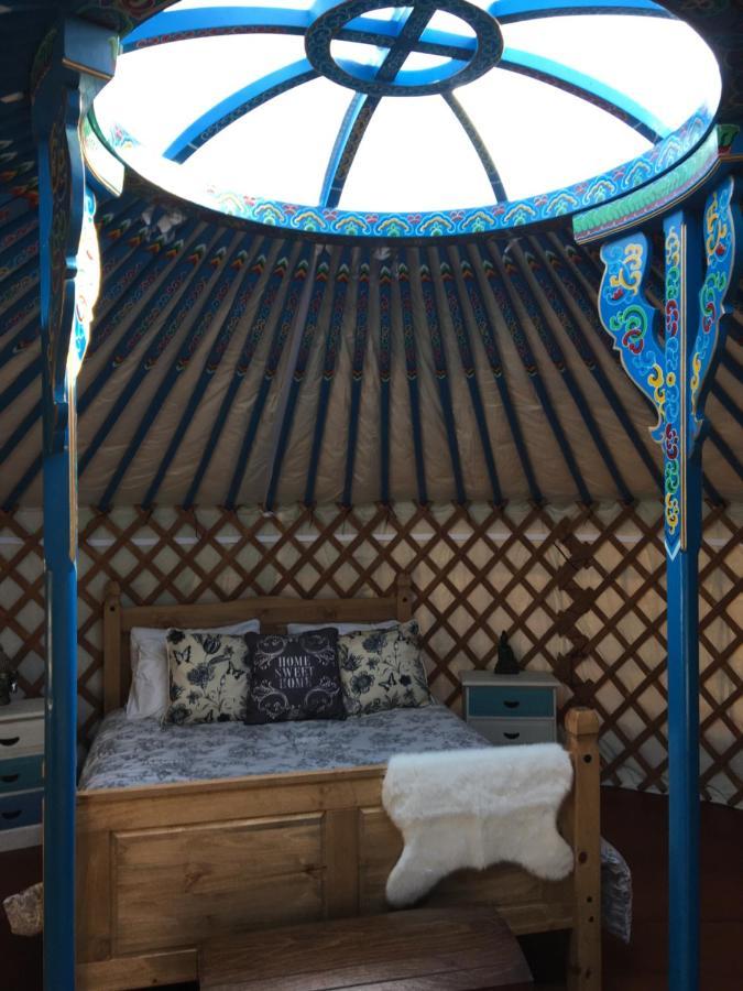 Hotel French Fields Luxury Glamping Original Mongolian Yurt Le-Vieux-Cerier Exterior foto