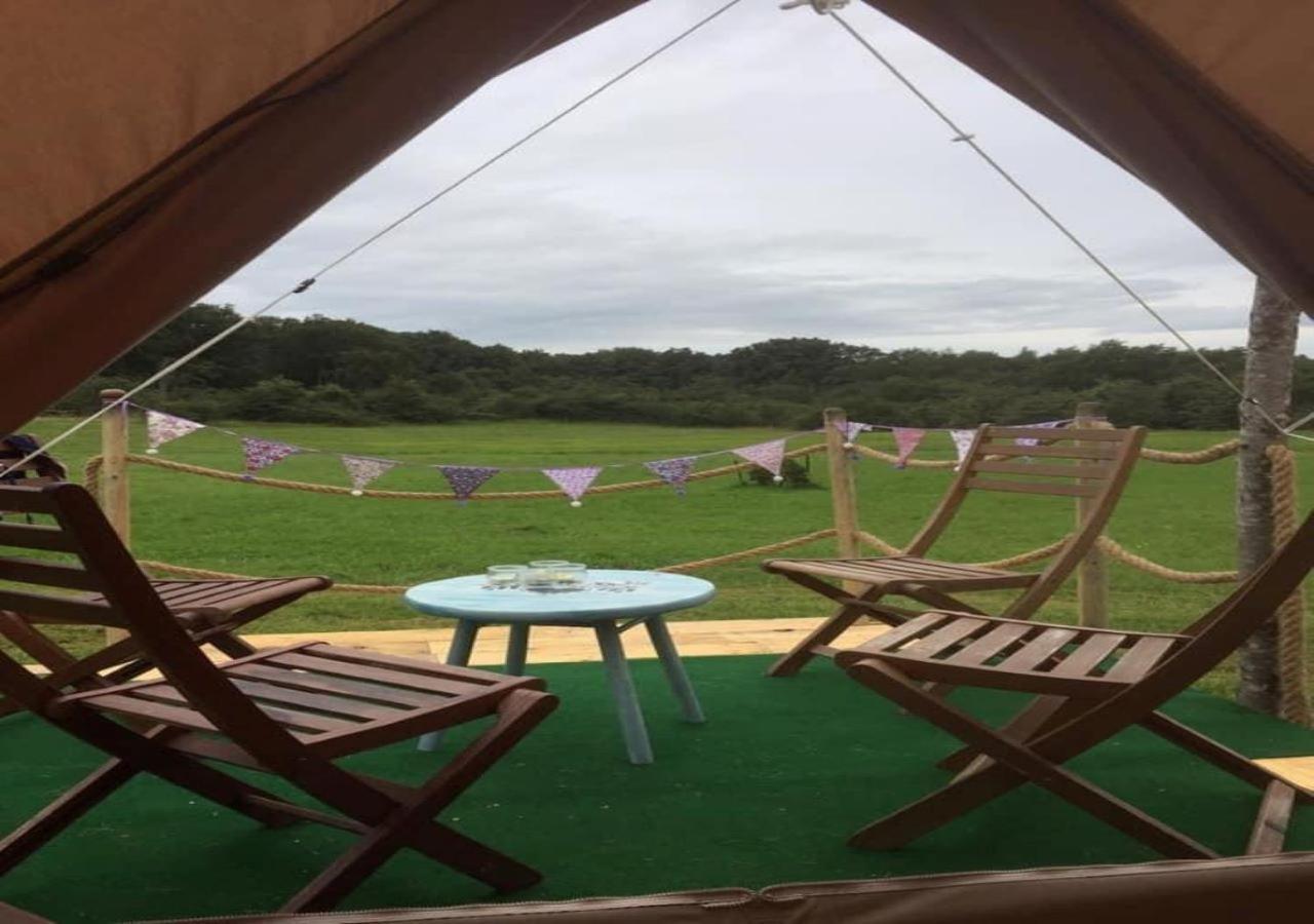 Hotel French Fields Luxury Glamping Original Mongolian Yurt Le-Vieux-Cerier Exterior foto